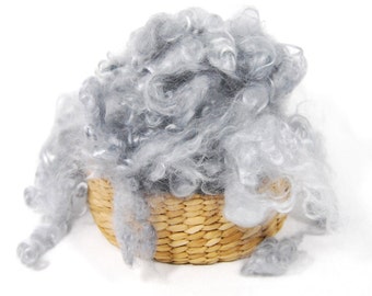 Mohair Curls Grey - 1 ounce