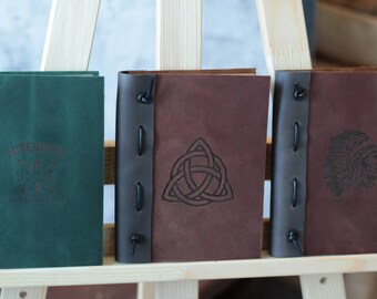 Personalized Leather Journal Notebook Personalized Journal Personalized sketchbook