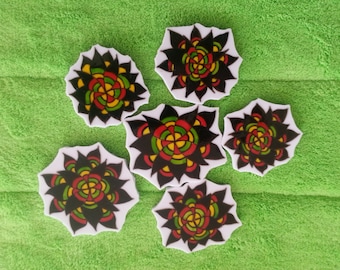 Mosaic Tiles ONEOF A KIND Flower Design Mosaic Tile