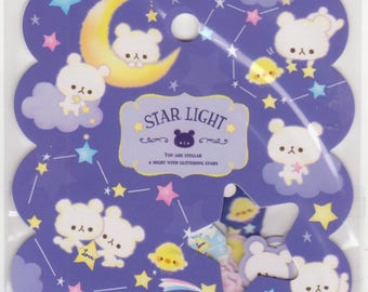 Cute Bear Stickers - Q-Lia Flake Stickers - Set of 50 - Reference A4549