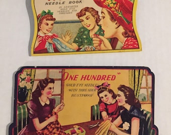 Vintage Sewing Needle Books