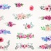 Watercolor Flower Arrangement Clipart/Watercolor Floral Bouquets/ Wedding Floral Arrangaments/ Floral Arrangements SVG.PNG 300 ppi