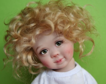 Curly blondy Sunny, OOAK bjd resin doll yosd size fulset