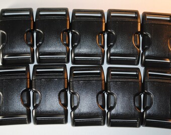 1" Nylon Side Release Buckles - 10 Total