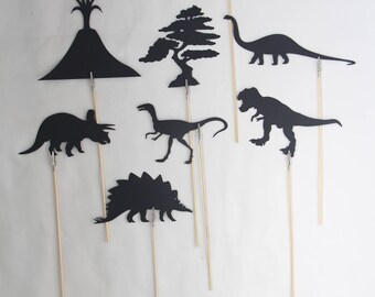 Dinosaur Shadow Puppets