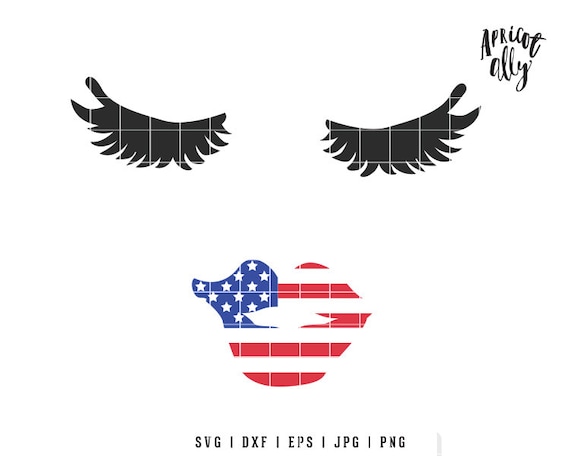 Download Eyelashes svg, USA lips svg, lips svg, lashes svg ...