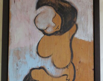 Tamako - Fine art, Oil Painting on Wood
