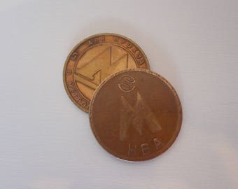 Subway token, Novosibirsk and St. Petersburg / Жетоны метро, Новосибирск и Санкт-Петербург