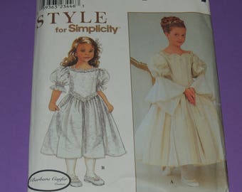 3-6 Uncut Girls fancy dress pattern Simplicity 8931