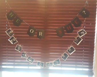 He or She gender reveal design