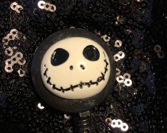 Jack Skellington Retractable Badge Holder ~FREE SHIPPING~