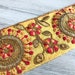 Flash SALE Yellow Fabric Embroidered Trim-Multi Colored Embroidered Floral Trim-Mirrors Silk Sari Border-Art Quilts Silk Ribbon Trim By The