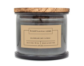 Custom Candle Label, Labels for Cosmetics, Labels for Candles, Product label design, Labels for Bath, Premade Packaging, Custom label