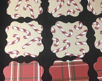 Christmas Tags lot of 12 2" Tags
