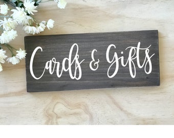 Cards and Gifts Sign | Wedding Cards and Gifts Sign | Wooden Cards and Gifts Sign | Wedding Signs | Rustic Wedding Signs | Made In Australia