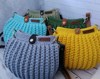 Matreshka bag, seashell bag, crossbody bag, crocheted, handmade, for women, summer bag