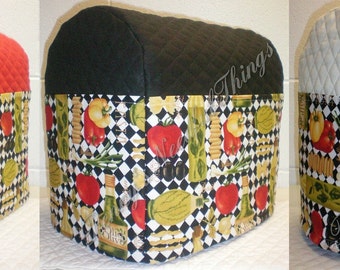Italian Kitchen Quilted KitchenAid Stand Mixer Cover w/6 Pockets (3 Colors Available)