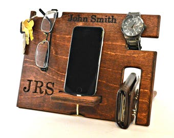Mens Gift, Boyfriend Gift, Anniversary Gift, Men Anniversary Gift, Men Gift, Docking Station, Phone Dock Station