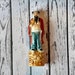 Vintage Japanese Statue - Japanese God Statue - Porcelain Statue - Male Figure - Bearded Man Statue - Asian Home Decor - Fisherman Statue