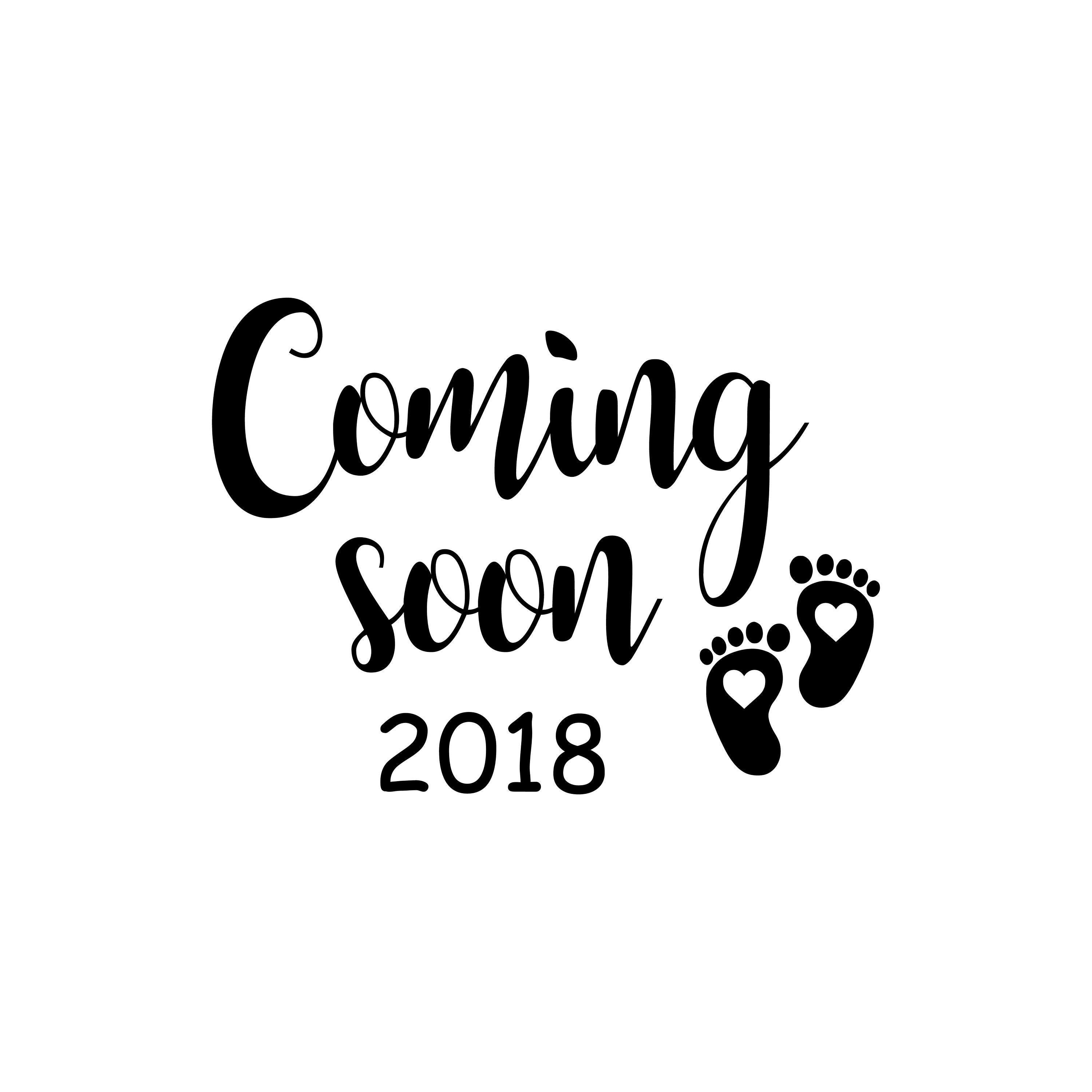 Download Coming Soon SVG, Birth Announcement Svg, Baby Footprint ...