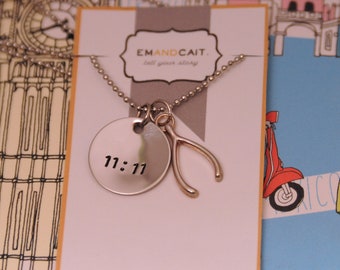 Lucky Day, Wish, 11:11, Good Luck, Wish Necklace