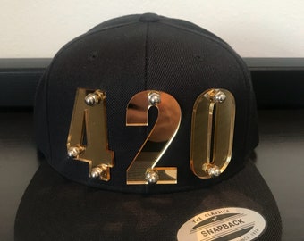 420 custom 3d laser cut snapback cap hat . LIMITED EDITION !!!