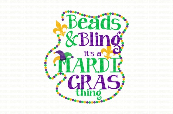 Download Beads and Bling Mardi Gras SVG Files For Cricut SVG Files For
