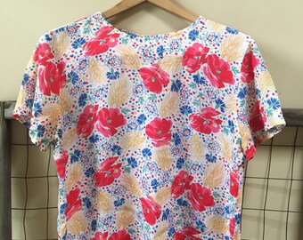 Vintage floral shirt art/abstract