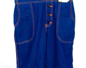 Vintage 1970s Deadstock L.A. Overalls Co. Denim Overalls. XS/S