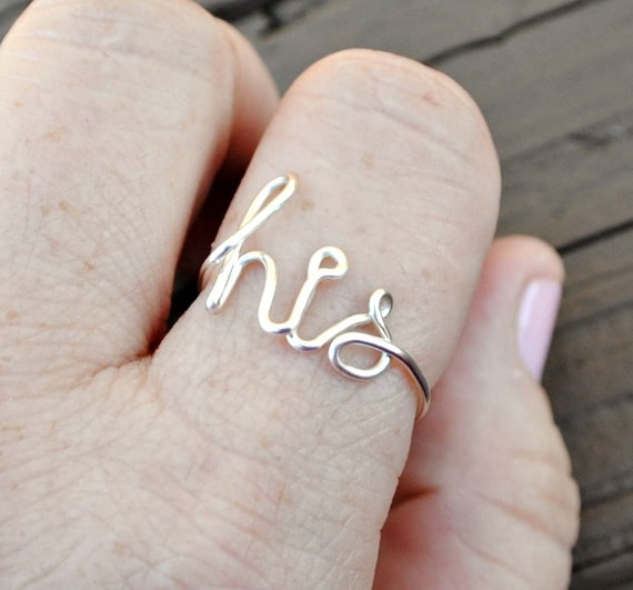 items-similar-to-his-word-ring-wire-word-ring-non-tarnish-silver