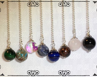 You choose! Handcrafted Semi Precious Gemstones Ceiling Fan Pull