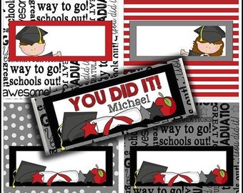 80% OFF SALE Graduation Candy Bar Wrappers for Teachers, Homeschoolers, Moms, and more.