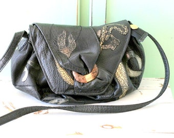 1980s AZTEC Handbag....womens. ladies. boho. hippie. aztec. urban. black. retro. purse. clutch. handbag. hipster. 80s glam. gold glam. indie