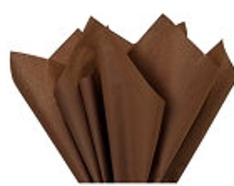 100 Sheets Chocolate Gift Wrap Pom Pom Tissue Paper 15x20