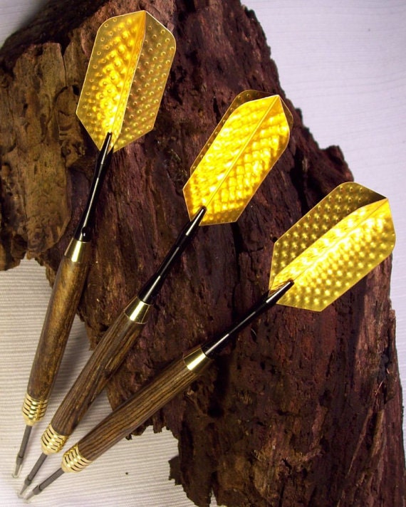 Hand turned Darts Exotic wood custom weight precision