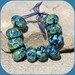 Stream lampwork bead set