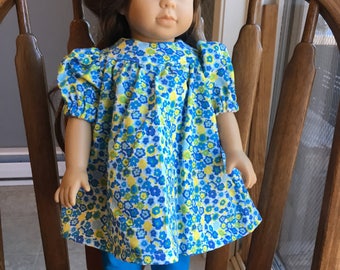 Dress with leggings for 18" doll such as American girl
