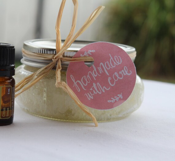 Peppermint Body Scrub skin exfoliation grape seed oil scrub