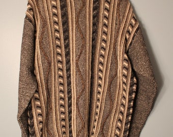 Vintage Montecatini Italian Made Coogi Style Sweater Size Medium
