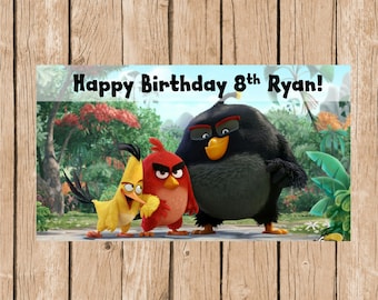 Angry Birds Birthday Vinyl Banner