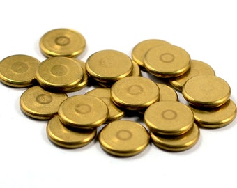 20 Pcs. Solid Raw Brass 2x14 mm Brass Disc Findings