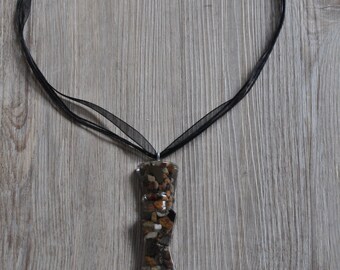 Necklace, bottle Baltic Sea stand