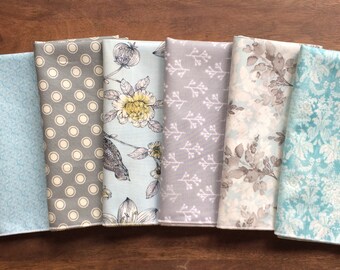 Blue, White, Gray Everyday Cloth Napkins, Set of 12 assorted
