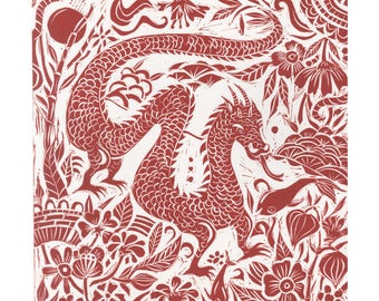 Limited edition dragon print