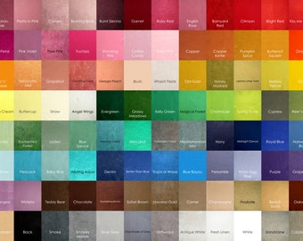 6 Sheets 12 x 12 in. - Wool Blend Felt Squares - Your Choice of Colors