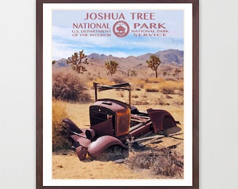 Joshua Tree National Park - Joshua Tree National Park Poster - National Park Art - WPA - WPA Poster WPA Art - Joshua Tree Art - Desert Art