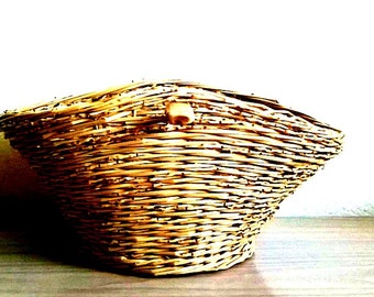 Hand Woven Easter Basket, Picnic Basket, Market Basket, Shopping Basket, Newspapers Basket, Wicker Basket, Kitchen Basket,Storage Basket.