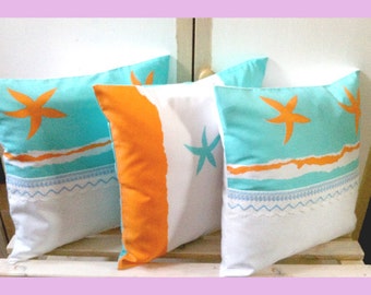 Decorative pillowcase,3 pieces,handmade,home decor, designer,shabby chic,sewn,gift,paris,kitchen decoration