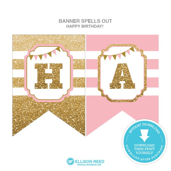birthday banner print