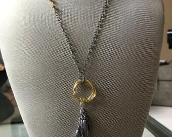gold nest with gunmetal spades